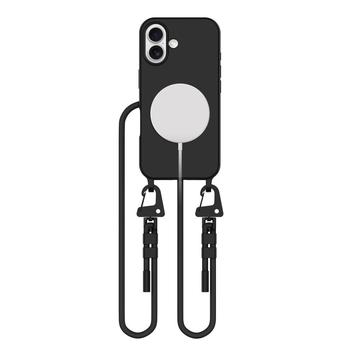Funda Tech-Protect MagNecklace MagSafe para iPhone 16 - Negro