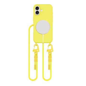 Funda Tech-Protect MagNecklace MagSafe para iPhone 16 - Amarillo