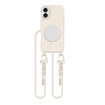 Funda MagSafe Tech-Protect MagNecklace para iPhone 16 - Latte