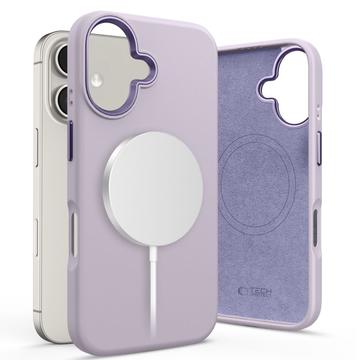 Funda Tech-Protect Silicone Pure para iPhone 16 - Compatible con MagSafe - Malva