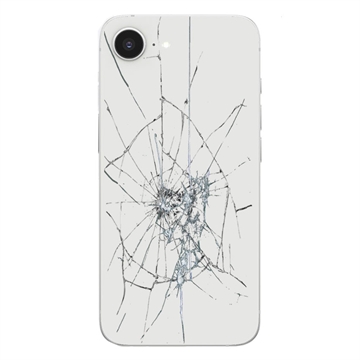 Reparación de la tapa posterior del iPhone 16e - Solo cristal - Blanco