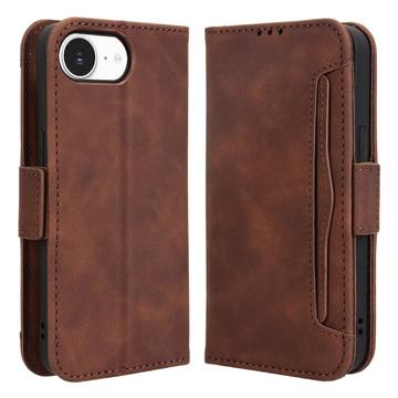 Funda tipo billetera con tarjetero para iPhone 16e - Marrón