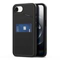 Funda magnética iPhone 16e Dux Ducis Rafi II con soporte y ranuras para tarjetas - Negro
