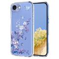 Funda de TPU iPhone 16e con estampado floral - Morado