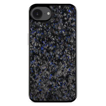 Funda híbrida textura forjada para iPhone 16e - Azul