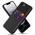 Carcasa con Ranura para Tarjeta KSQ para iPhone 16e - Negro