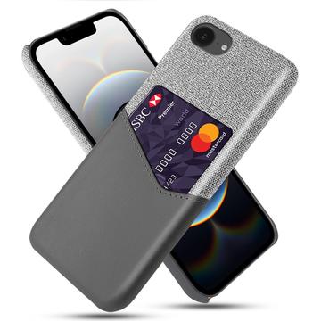 Carcasa con Ranura para Tarjeta KSQ para iPhone 16e - Gris