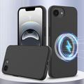 Funda de Silicona Líquida para iPhone 16e - Compatible con MagSafe - Negro
