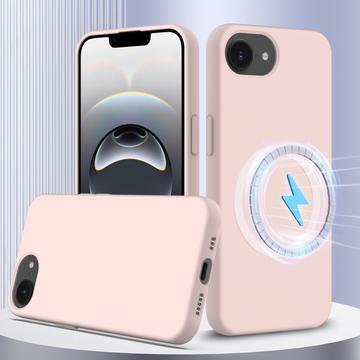 Funda de Silicona Líquida para iPhone 16e - Compatible con MagSafe - Rosa