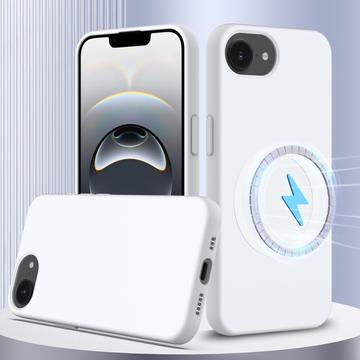Funda de Silicona Líquida para iPhone 16e - Compatible con MagSafe - Blanco