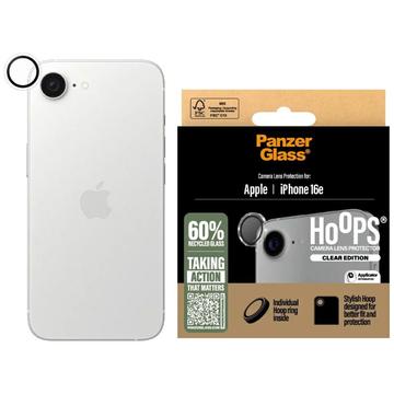 Protector de lente de cámara iPhone 16e PanzerGlass Hoops - Transparente