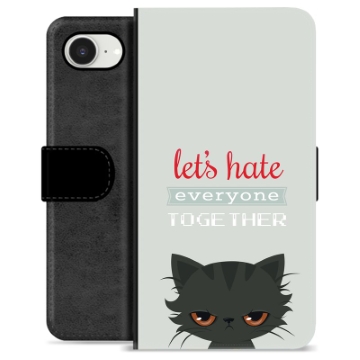 Funda Cartera Premium para iPhone 16e - Gato Enfadado