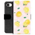 Funda Cartera Premium para iPhone 16e - Patrón de Limón