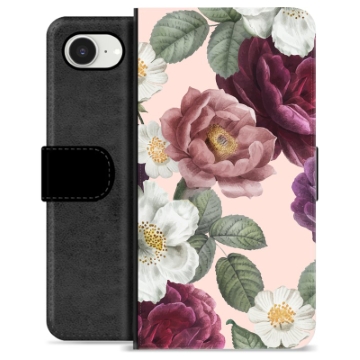 Funda Cartera Premium para iPhone 16e - Flores Románticas