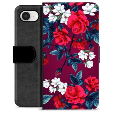 Funda Cartera Premium para iPhone 16e - Flores Vintage
