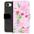 Funda Cartera Premium para iPhone 16e - Flores de Acuarela