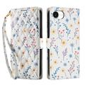 Funda Rómbica Floral de Cartera para iPhone 16e