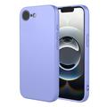 Funda de silicona antigolpes iPhone 16e - Morado