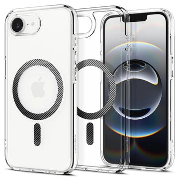 Carcasa Spigen Ultra Hybrid Mag para iPhone 16e - Fibra de Carbono / Claro