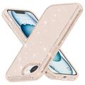 Funda Híbrida Stylish Glitter Series para iPhone 16e - Dorado
