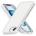 Funda Híbrida Stylish Glitter Series para iPhone 16e - Blanco