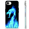 Funda de TPU para iPhone 16e - Dragón de Fuego Azul