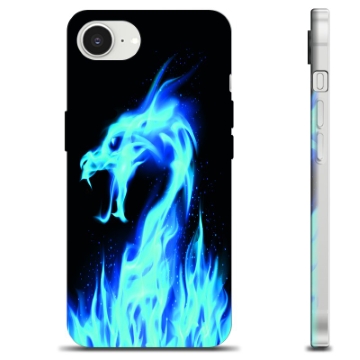 Funda de TPU para iPhone 16e - Dragón de Fuego Azul