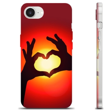 Funda de TPU para iPhone 16e - Silueta del Corazón