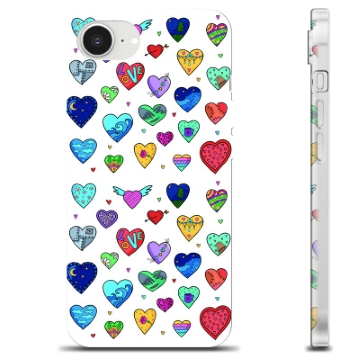 Funda de TPU para iPhone 16e - Corazones