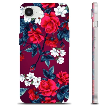 Funda de TPU para iPhone 16e - Flores Vintage