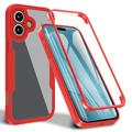 Carcasa de Protección 360 para iPhone 17 - Rojo / Claro
