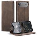Funda Caseme Serie 013 para iPhone 17 Air - Estilo Cartera - Café
