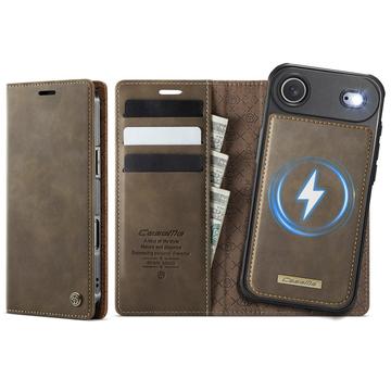 Funda de cartera desmontable 2 en 1 iPhone Air Caseme C49 - Compatible con MagSafe, RFID - Café