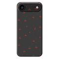 Funda de TPU iPhone 17 Air con estampado de cerezas - Negro