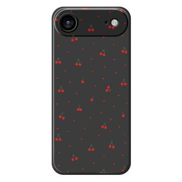 Funda de TPU iPhone 17 Air con estampado de cerezas - Negro