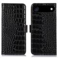 Funda Crocodile con RFID para iPhone Air - Estilo Cartera