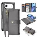 Funda de piel iPhone Air Dux Ducis Lawa con tapa magnética - Gris