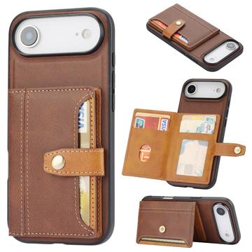 Funda con Cartera Retro Style para iPhone 17 Air - Marrón