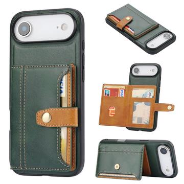 Funda con Cartera Retro Style para iPhone 17 Air - Verde