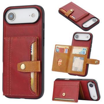 Funda con Cartera Retro Style para iPhone 17 Air - Rojo