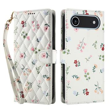 Funda Rómbica Floral de Cartera para iPhone Air - Rosas