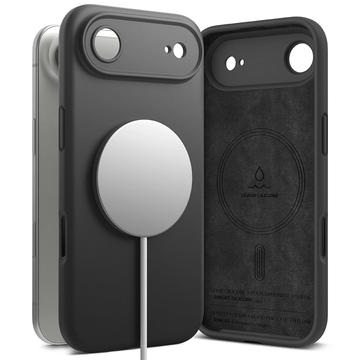 Funda MagSafe de silicona líquida Ringke para iPhone 17 Air - Negro