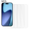 Protector de pantalla de vidrio templado para iPhone Air - 9H - Case Friendly - 5 Udds. - Transparente