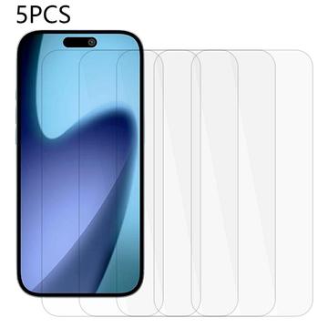 Protector de pantalla de vidrio templado para iPhone 17 Air - 9H - Case Friendly - 5 Udds.