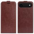 Funda con Tapa Vertical para iPhone 17 Air - Marrón
