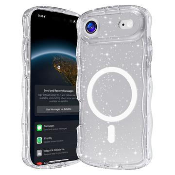 Funda iPhone 17 Air Wave-Edge Laser Glitter MagSafe Case