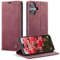 Funda Caseme Serie 013 para iPhone 17 - Estilo Cartera - Vino Tinto