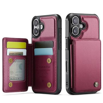 Funda iPhone 17 Caseme C22 RFID Card Wallet - Rojo