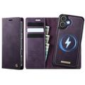 Funda de cartera desmontable 2 en 1 iPhone 17 Caseme C49 - Compatible con MagSafe, RFID - Morado