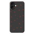 Funda de TPU iPhone 17 con estampado de cerezas - Negra